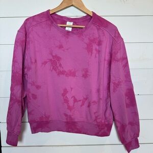 MEMBER’S MARK Tie Dye Crewneck Sweatshirt Pink